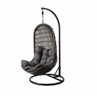 Cheap Wicker Outdoor Rattan Hanging Bed, Garden Patio Wicker Rattan Swing Bed Furniture