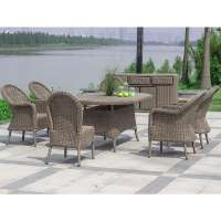 outdoor garden furniture cheap rattan table set