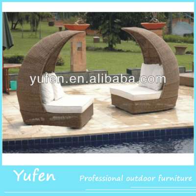 cheap pool furniture rattan canopy bed