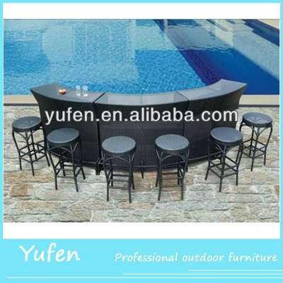 cheap rattan coffee bar counters for sale