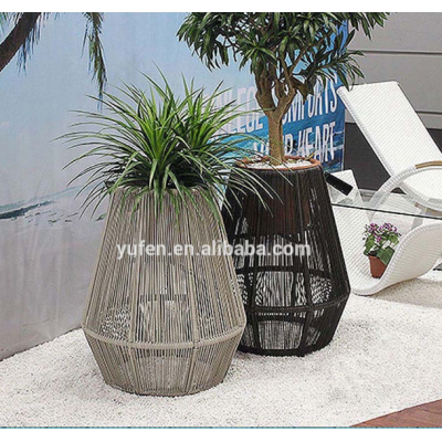 Outdoor rattan vertical garden planter furniture