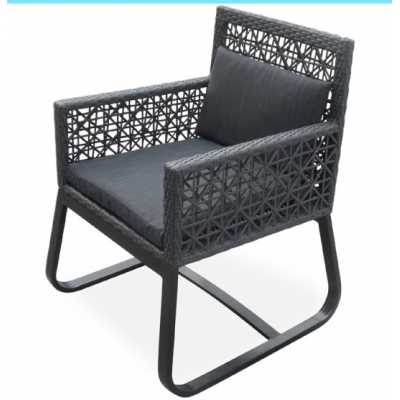 Wicker jardin meubles garden furniture aluminium outdoor rattan arm chair