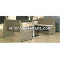 ANTI-UV outdoor rattan furniture dining set for restaurant