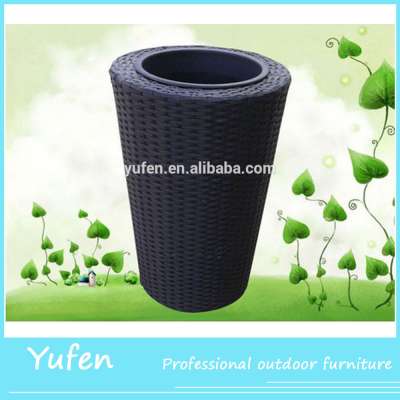 balcony rattan furniture small plastic flower pot