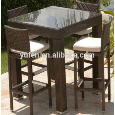 rattan wicker bar and lounge furniture outdoor bar