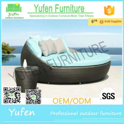 Hot sale rattan king size round bed prices