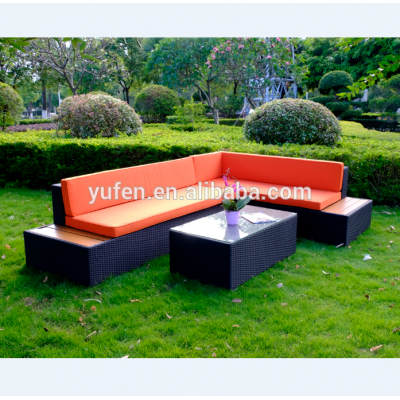 Outdoor garden furniture rattan corner sofa