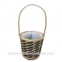 garden flower wicker basket for planter